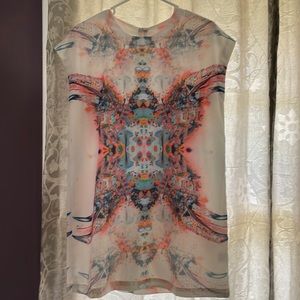 Butterfly print dress